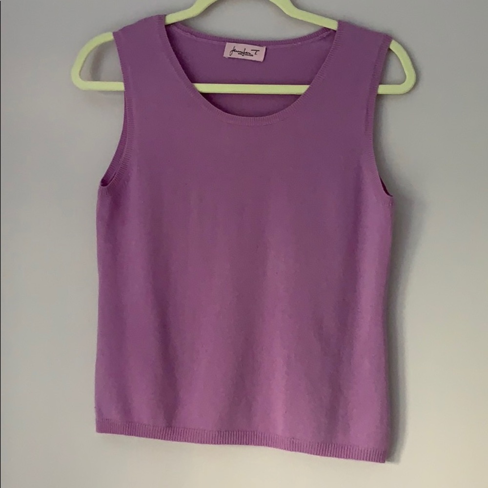 Jennifer Tyler cashmere lavender sweater